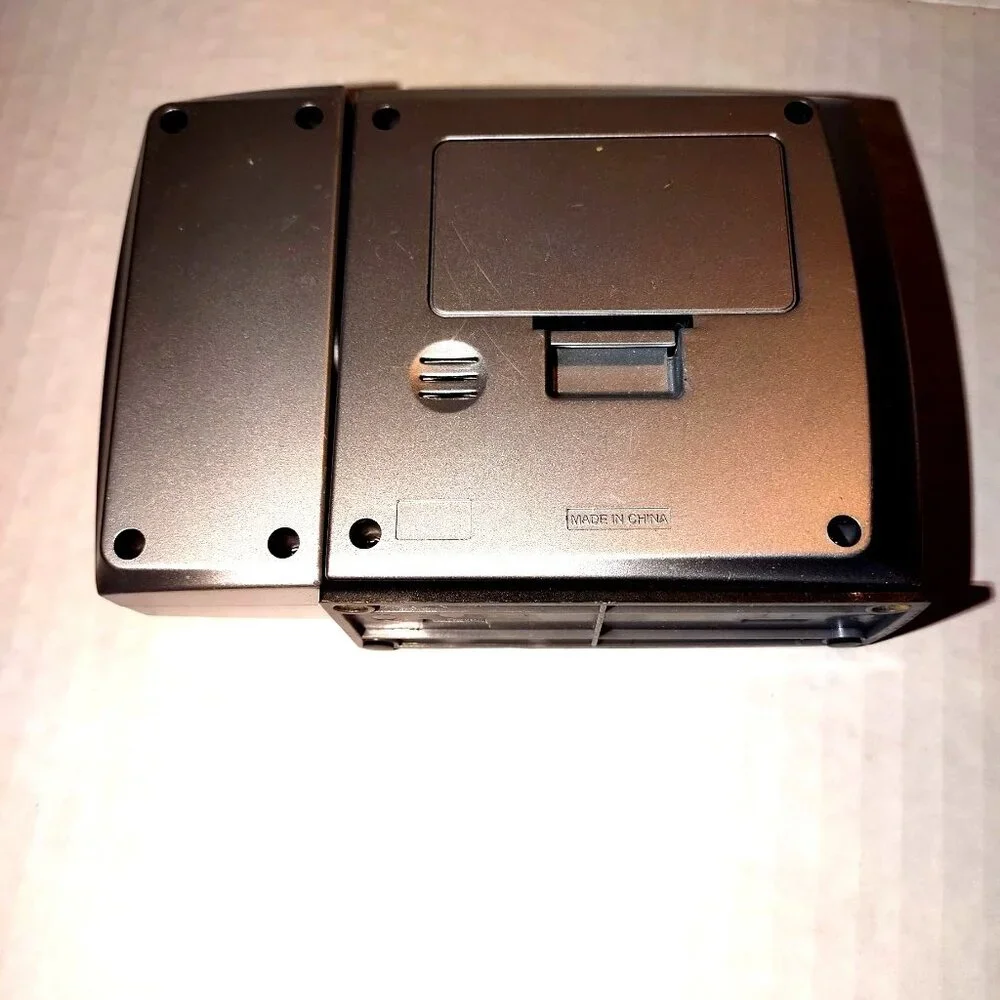 Projection Alarm Clock W/Snooze & Light Feature Silver Finish Includes Adapter